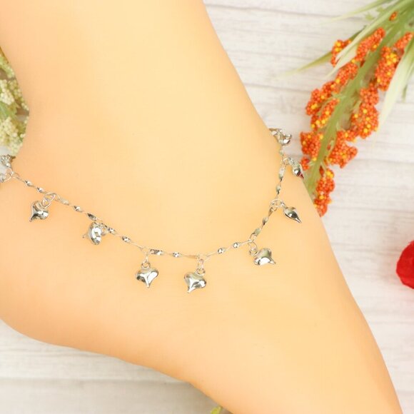 "Handmade Anklet – Elegant & Delicate Jewelry for Women | UNVRC1151 - Picture 10 of 10